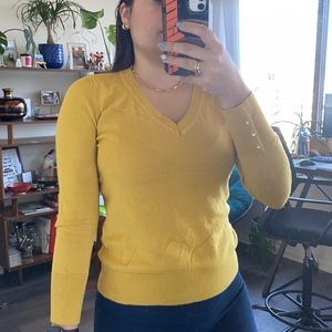 Banana Republic Yellow v neck sweater